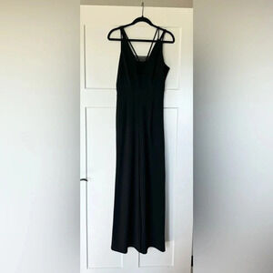 Bebe Black Strappy Mesh Jumpsuit 8